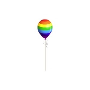 Rainbow Stripe Balloon